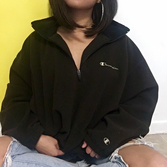 Champion Tops - CHAMPION Quarter Zip Sweater